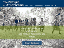 Tablet Screenshot of natureofamericans.org